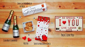 Pack I Love You, Pack enamorados, San Valentín, personas especiales, te quiero, amor, Regalos originales gourmet Gastroidea.com